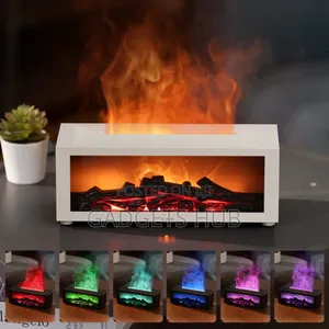 Aroma Fireplace Humidifier Oil Remote Control Desktop Silent Fireplace