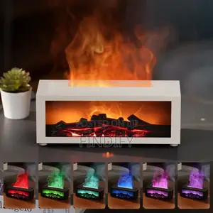 Aroma Fireplace Humidifier Oil Remote Control Desktop Silent Fireplace