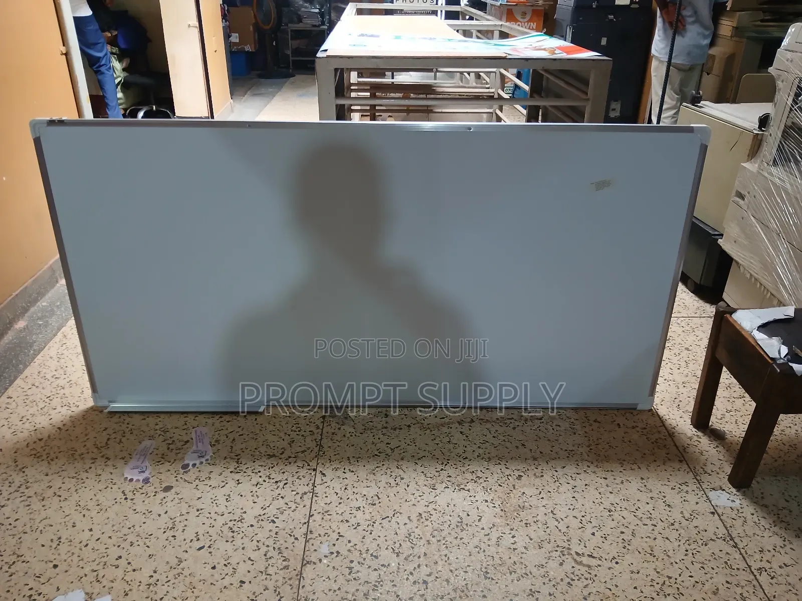 90x180cm Whiteboard With 1 Packet of Markers and Eraser