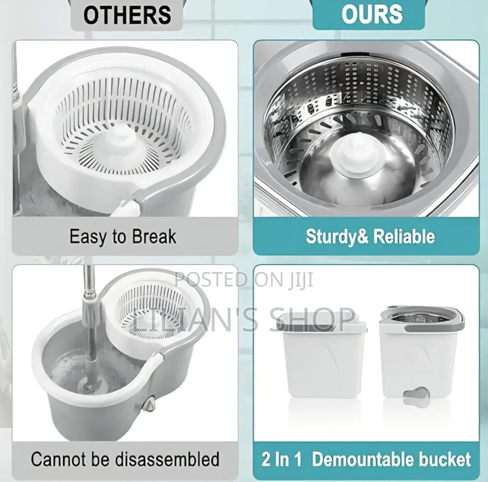 Easy Mop Wyl-34 Spin Mop and Bucket Cleaning System