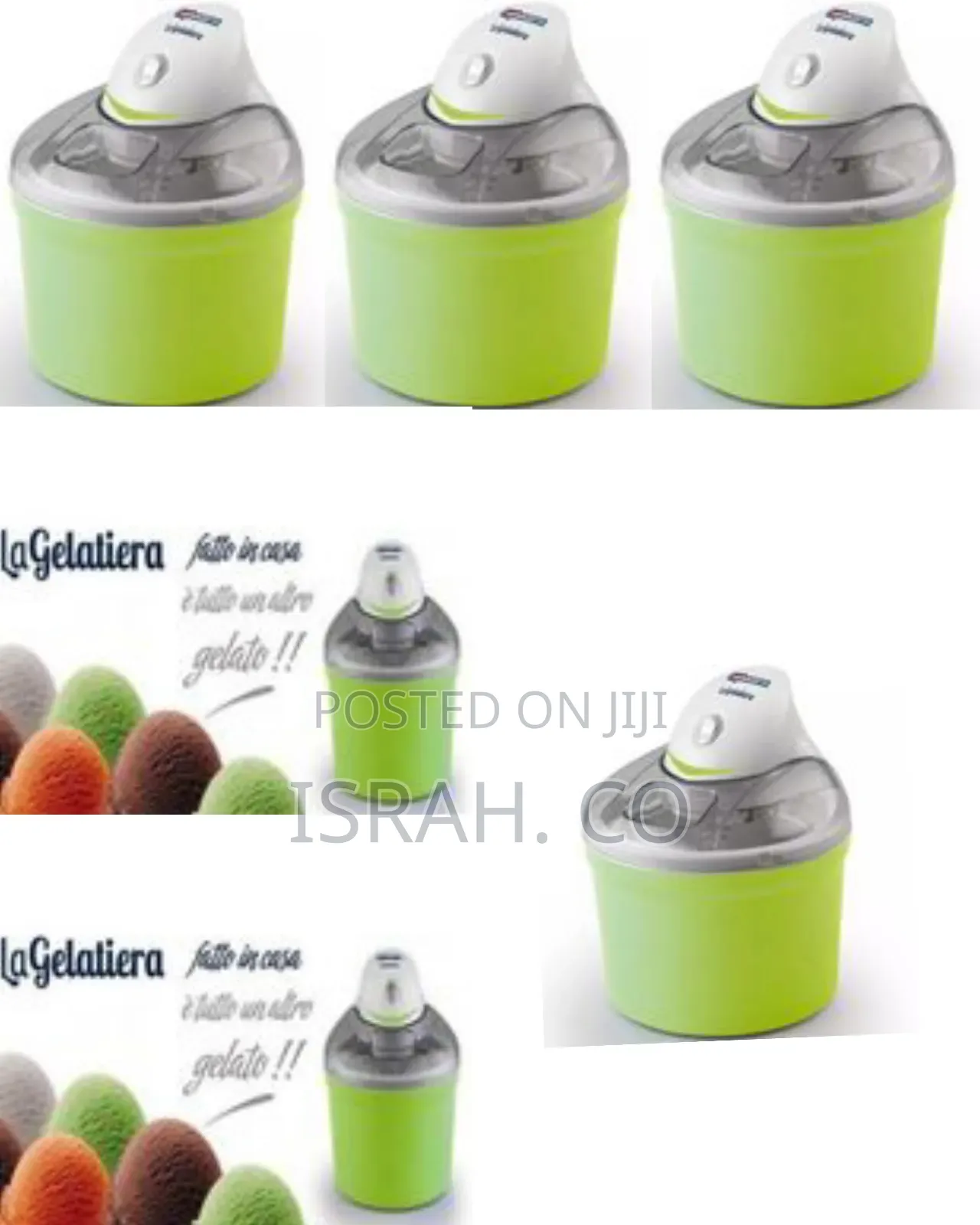 Ice Cream Maker Machine Termozeta La Gelatiera, Green
