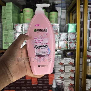 Garnier Skin Naturals Sakura Glow Hyaluron Body Serum Lotion.