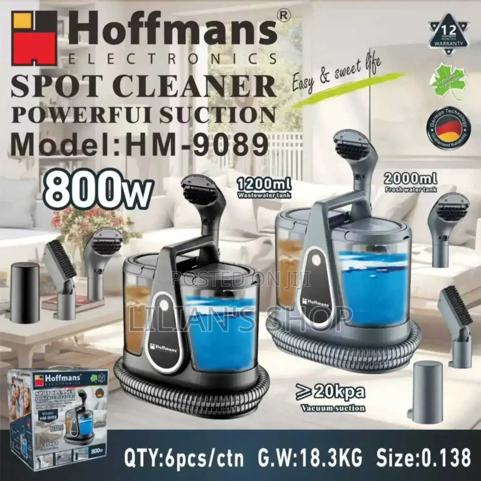 Hoffmans Hm-9089 Spot Cleaner.