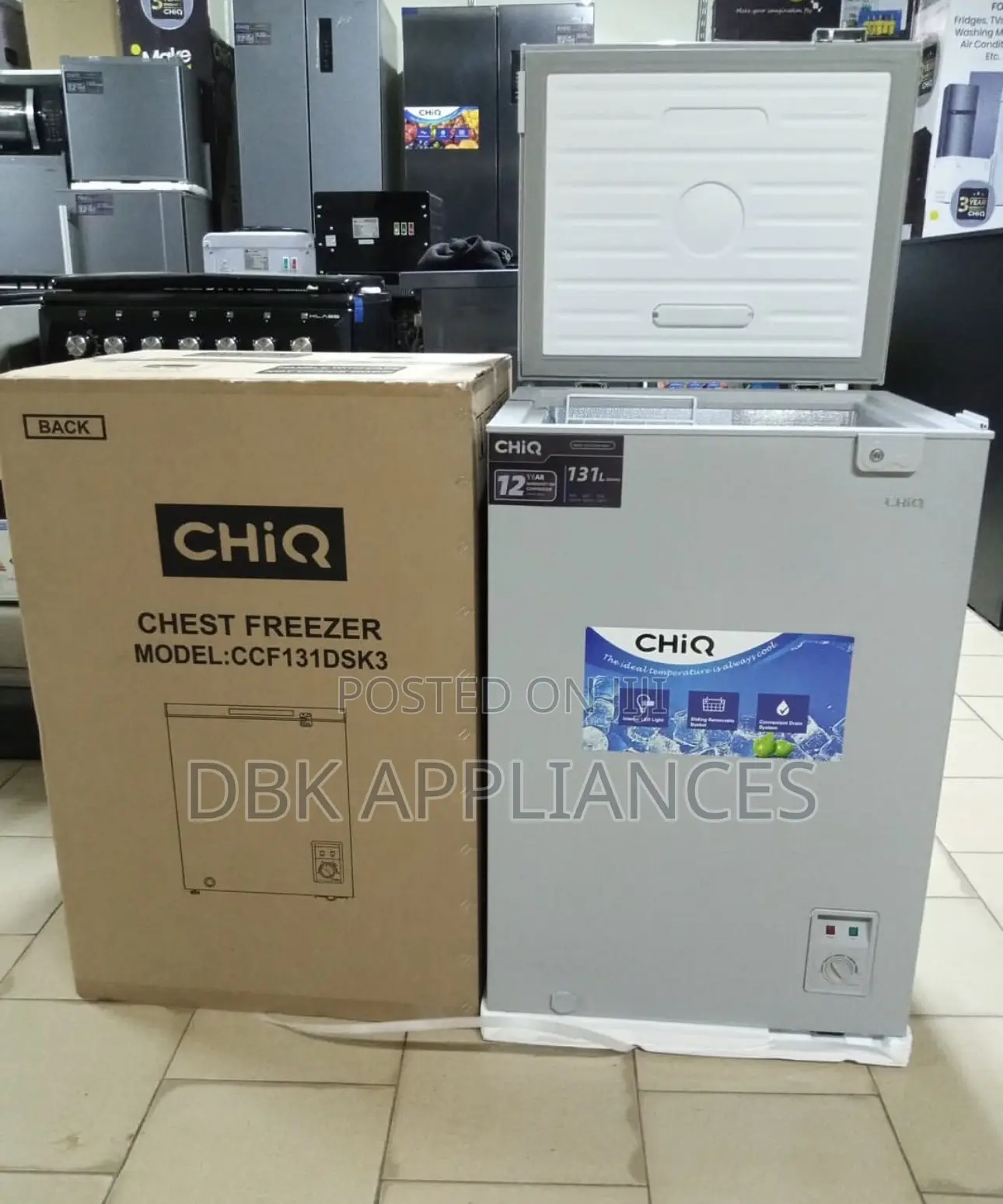 Chiq 180l Deep Chest Freezer With 3 Years Warranty Brand New