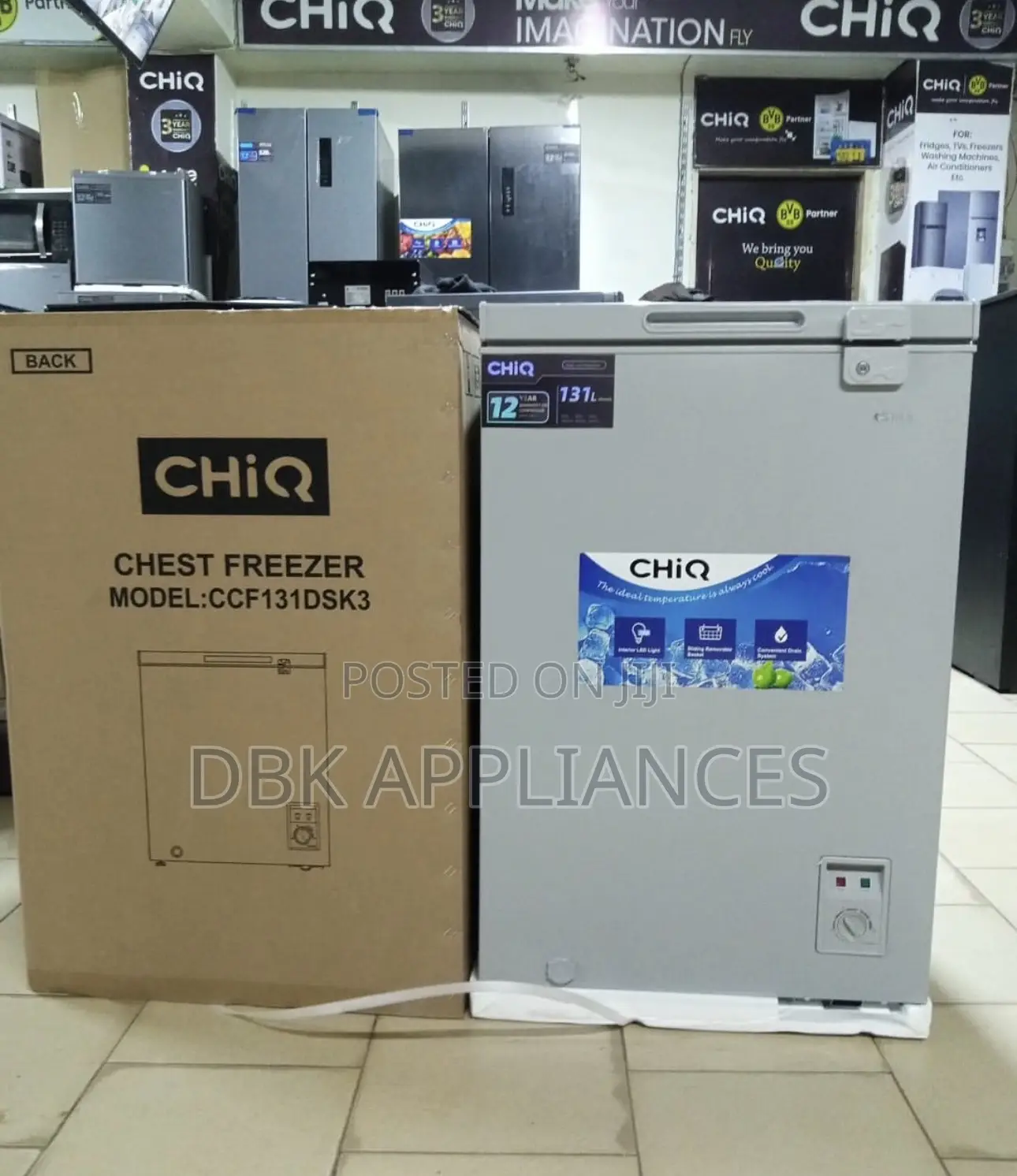 Chiq 180l Deep Chest Freezer With 3 Years Warranty Brand New