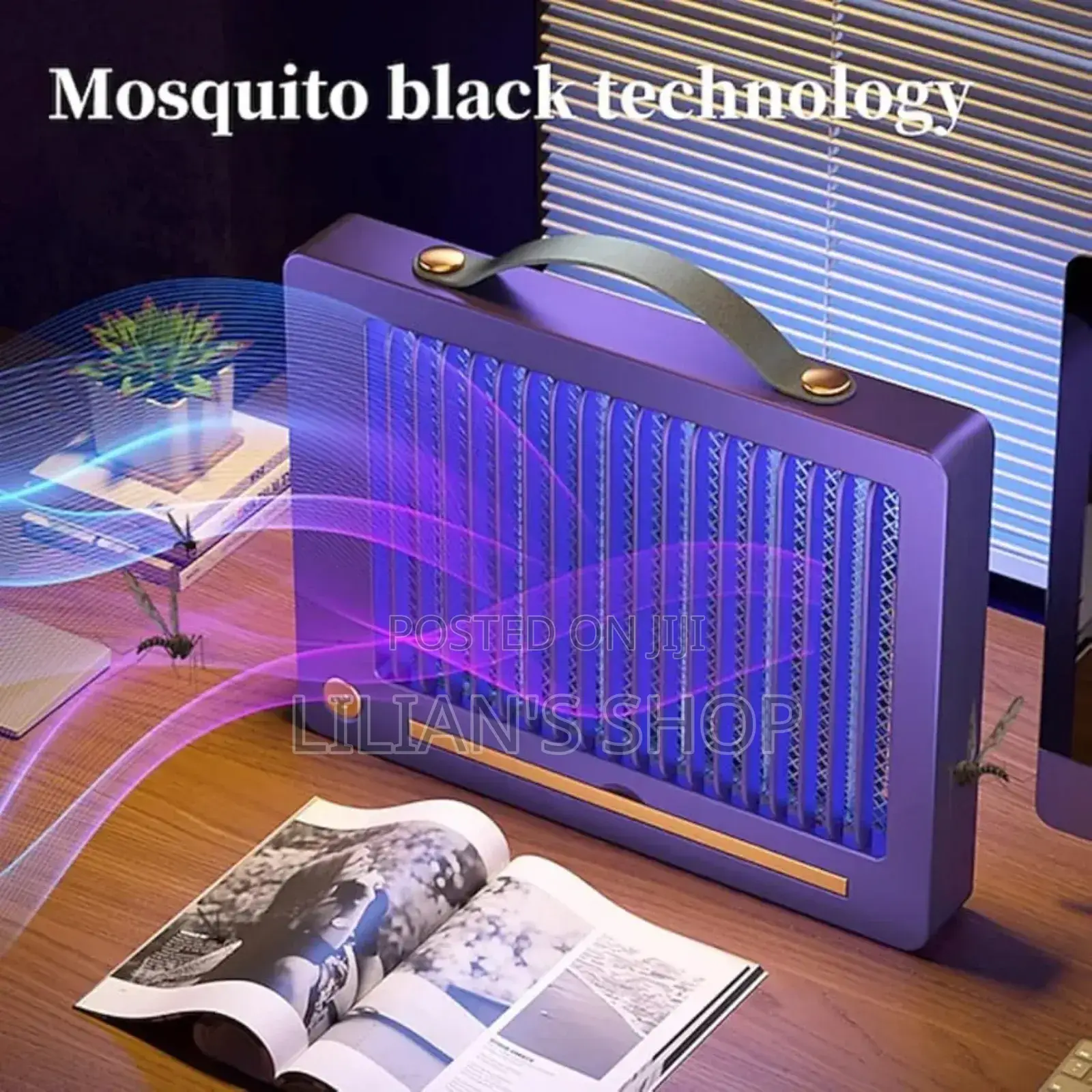 Rechargeable Portable Electric Shock Mosquito Killing Lamp.