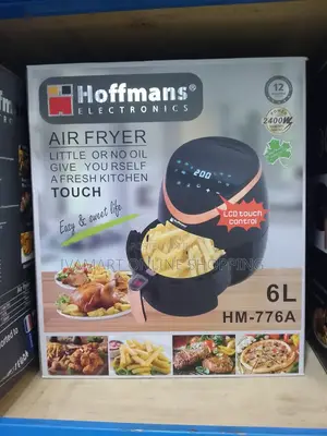 Hoffmans 6 L Air Fryer (Hm-776a) - 2400w, 1 Year Warranty