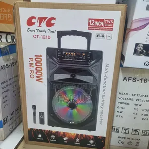 CTC 12inch Rechargeable Speaker System 10000w