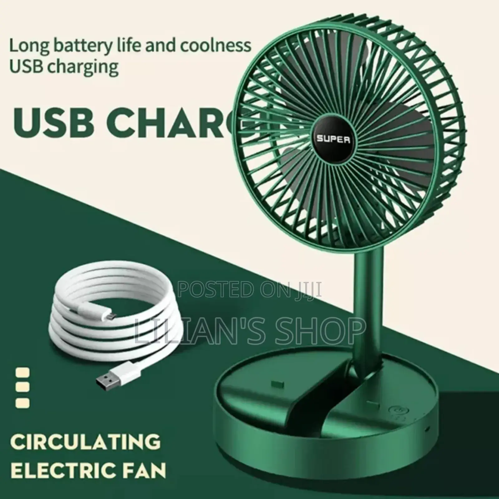 Foldable Rechargeable Electric Desk Fan I