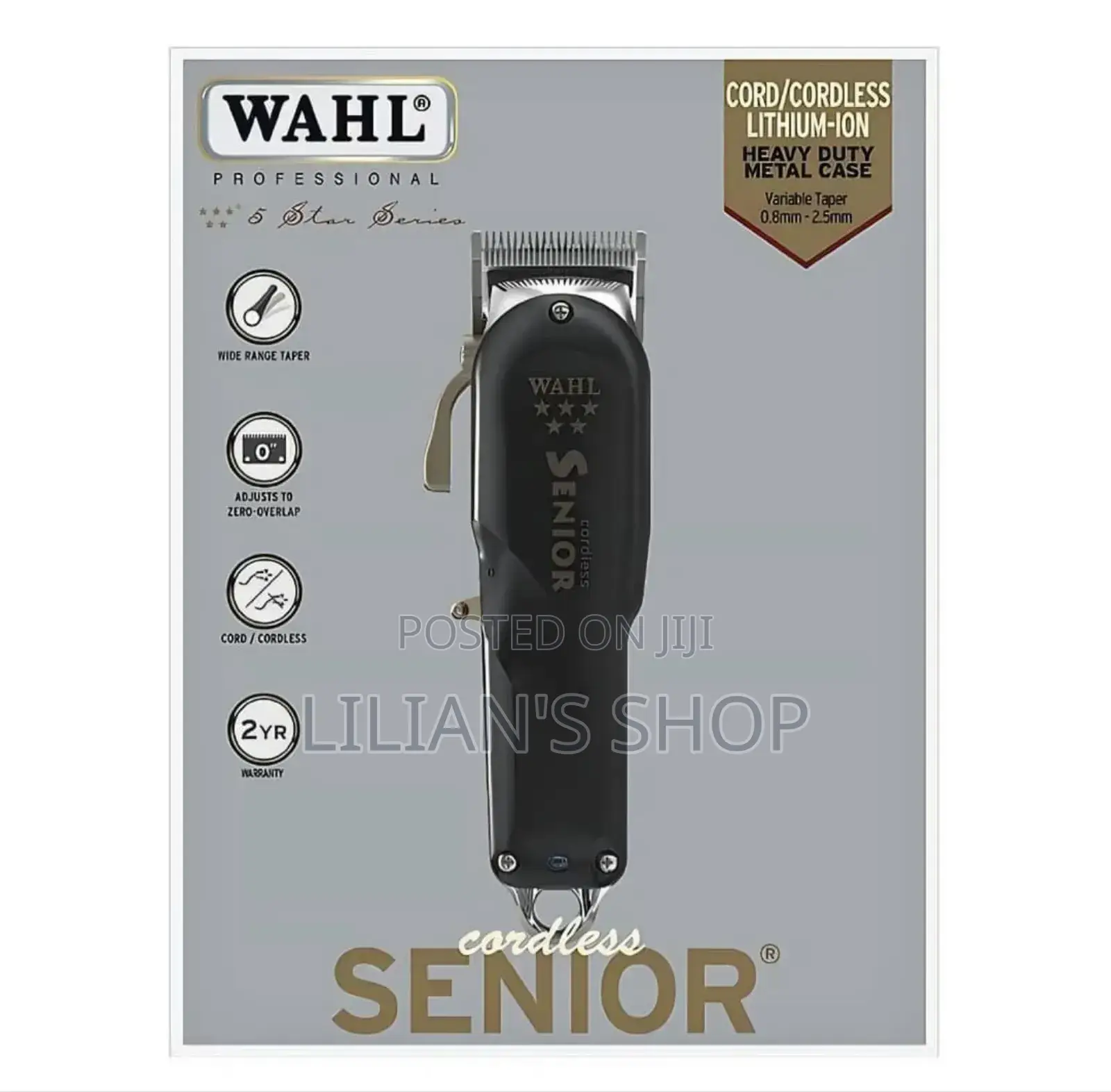 Wahl Professional 5 Star Series Cordless Senior Clipper.