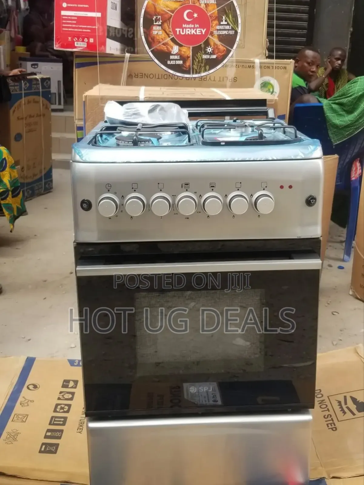 Spj 50 X 50cm 3 Gas  + 1 Electric Plate Cooker With Electric Oven