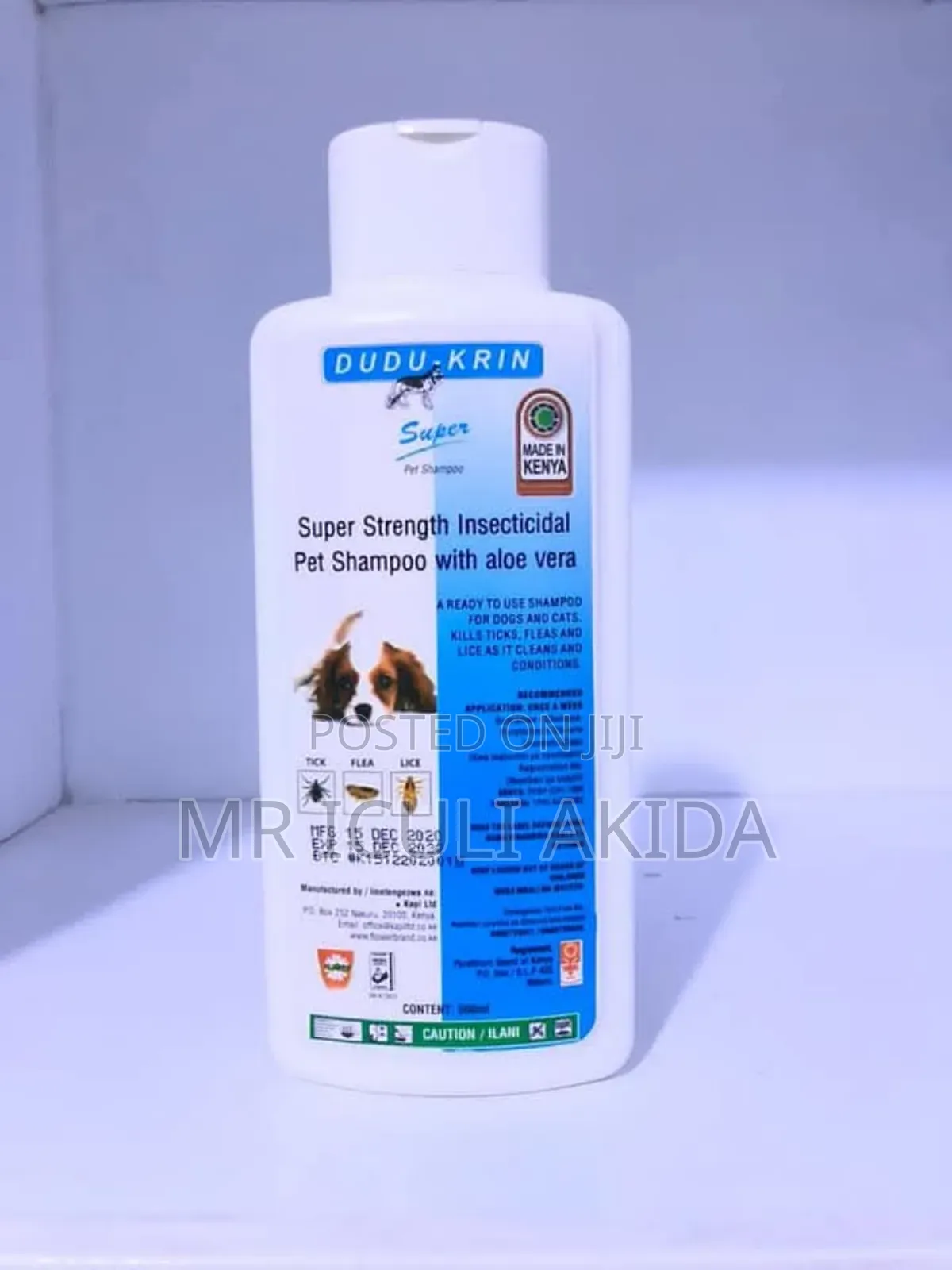 500ml Dudu-Krin Super Pet Shampoo Insecticidal Formula for Dogs,Cats