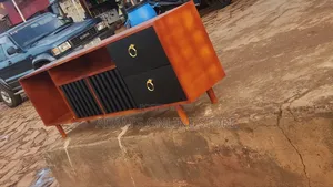Brown and Black Tv Stand Unit 2mter Length