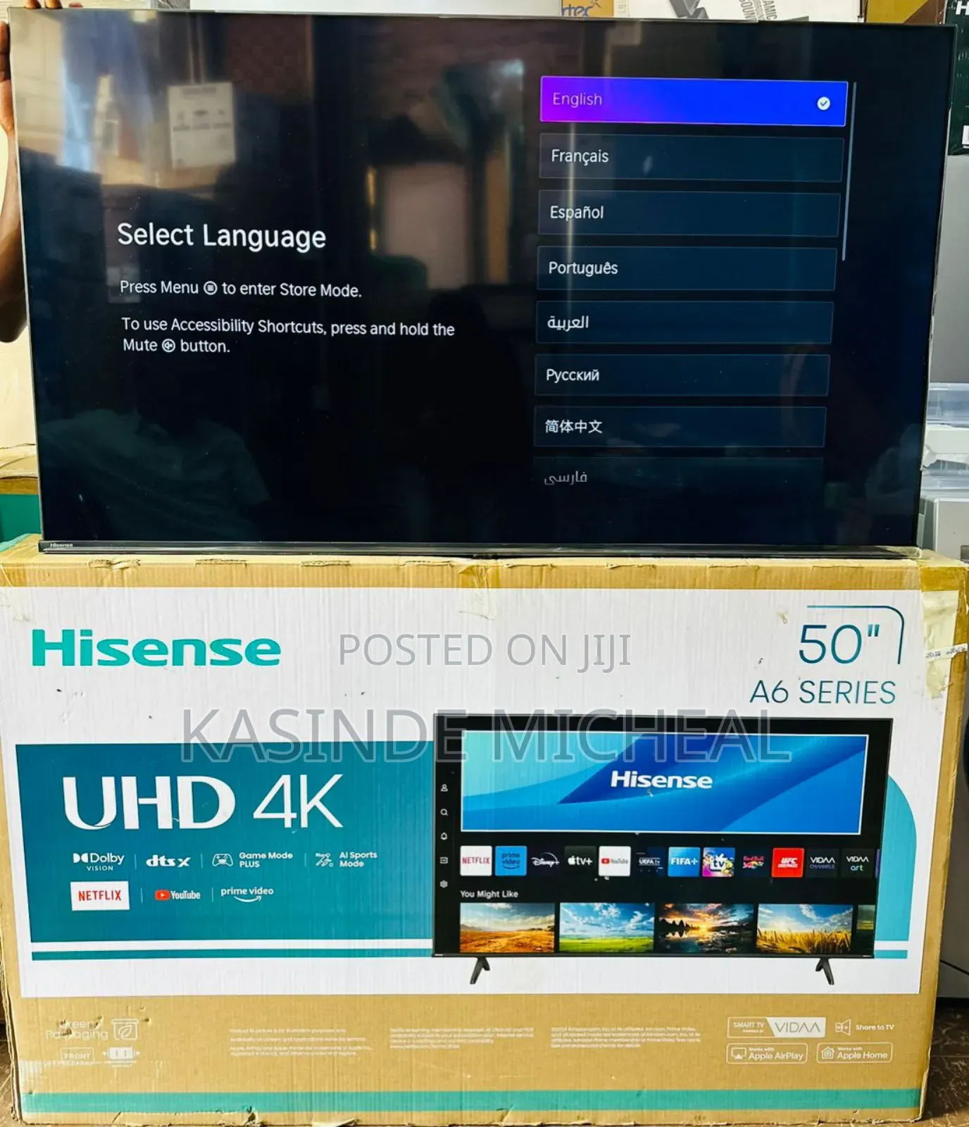 50inches Hisence A6 Series Smart Tv