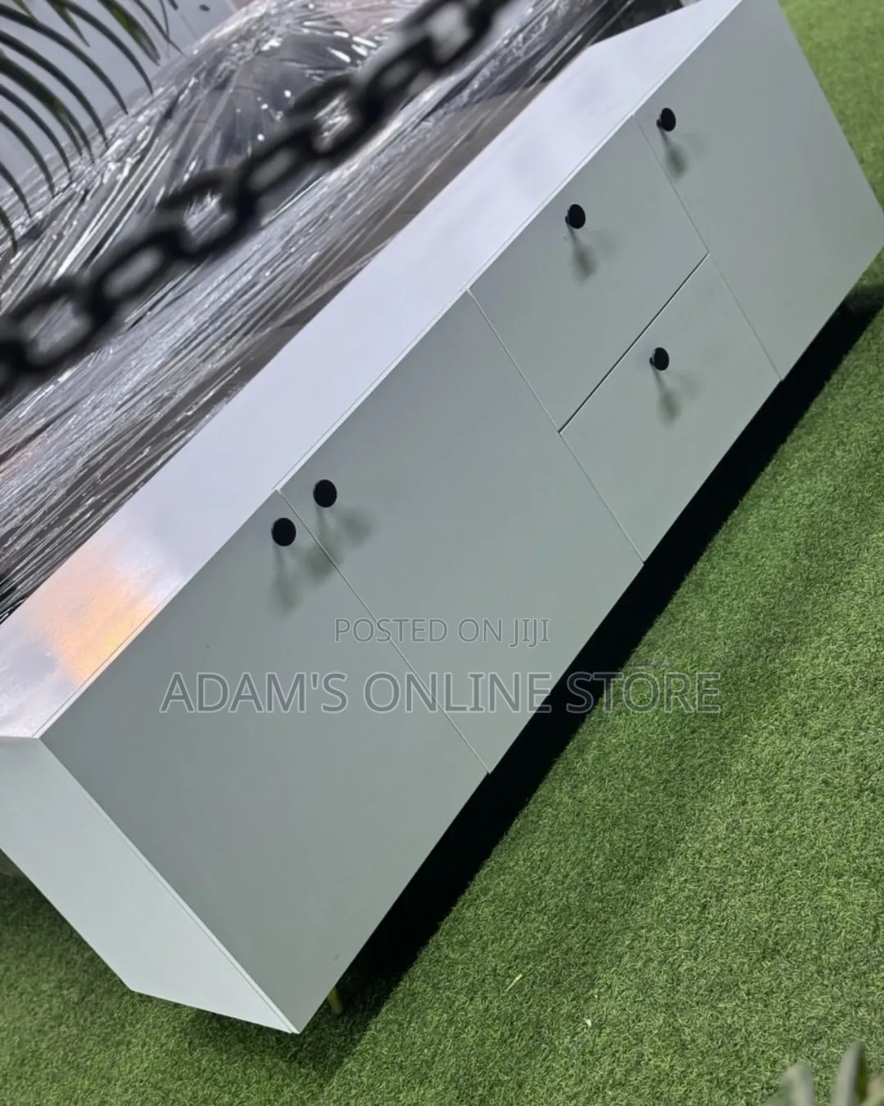 White Tv Stand Unit 2meter Length