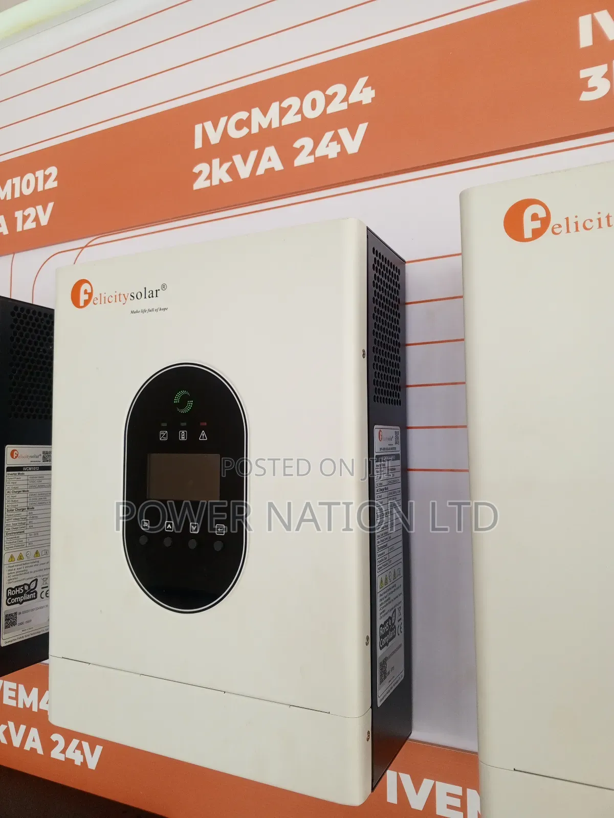 2000w / 2kva 24v Felicity Hybrid Smart Inverter (Green Energy)