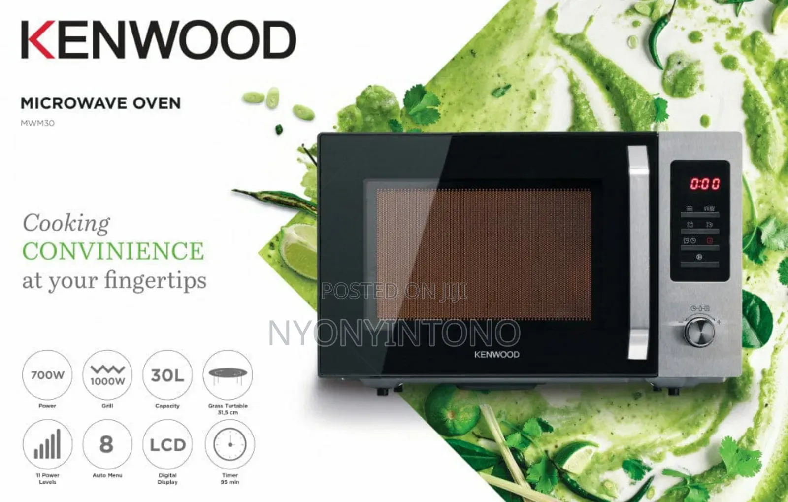 Kenwood Mwm25bk 25litres Microwave With Grill