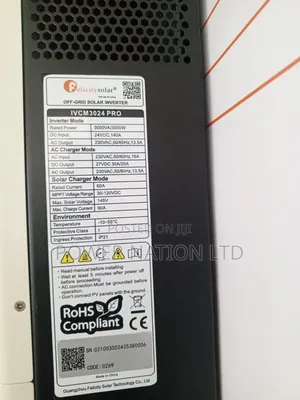 3000w / 3kva 24v Felicity Hybrid Smart Inverter (Green Energy)