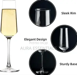 6pcs Elegant Champagne Flutes/Champagne Glasses