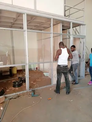 Aluminium Office Partitions Board and Glass