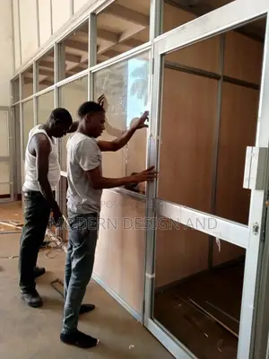 Aluminium Office Partitions Board and Glass