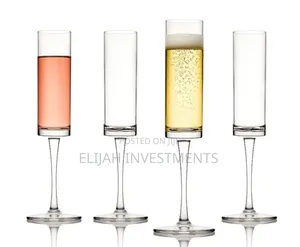 6pcs Utopia Lucent Level Champagne Flutes Glasses