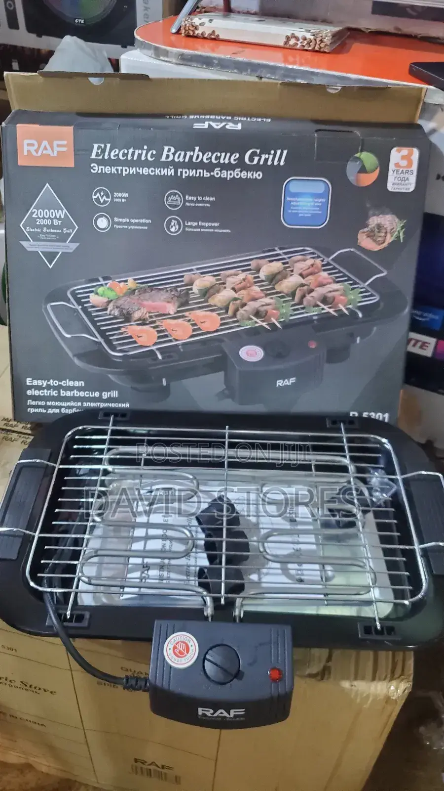 Raf R-5301 Electric Barbecue Grill – Easy, Fast Smokeless Grilling