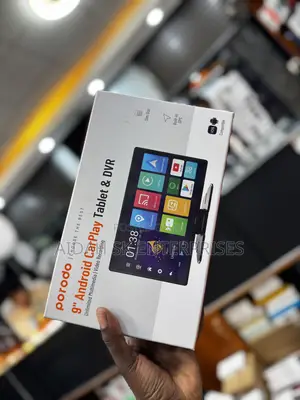 Porodo 9" Android Carplay Tablet Unlimited DVR for Multimedia