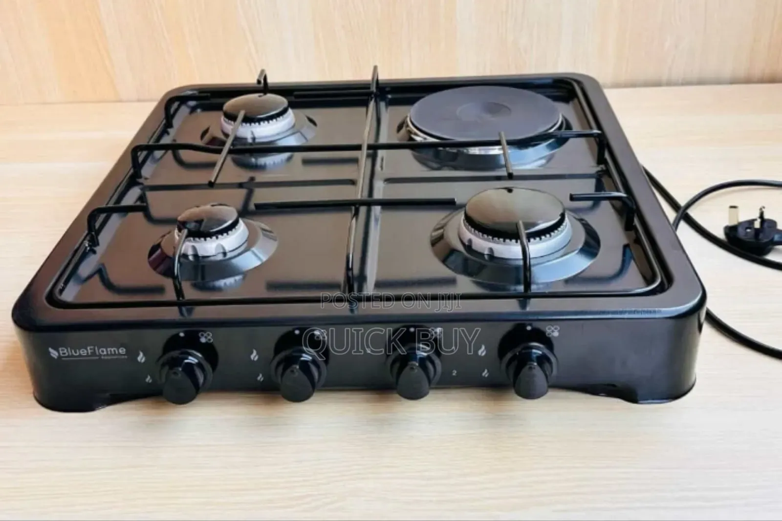 Blueflame 3-Gas + 1-Electric Hot Plate Table Top Cooker