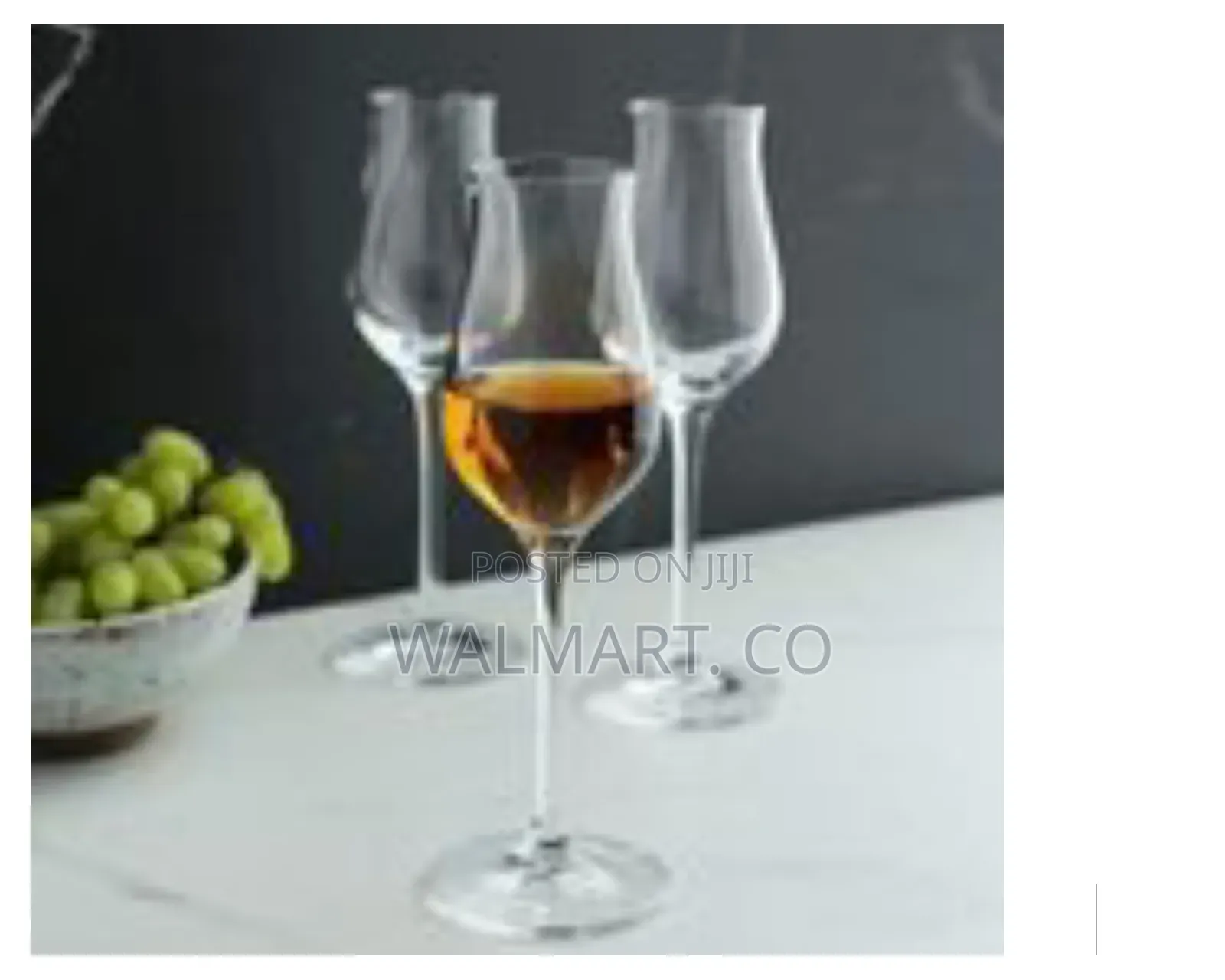 Set of 6 Stemmed Spirit Tasting Glasses Transparent