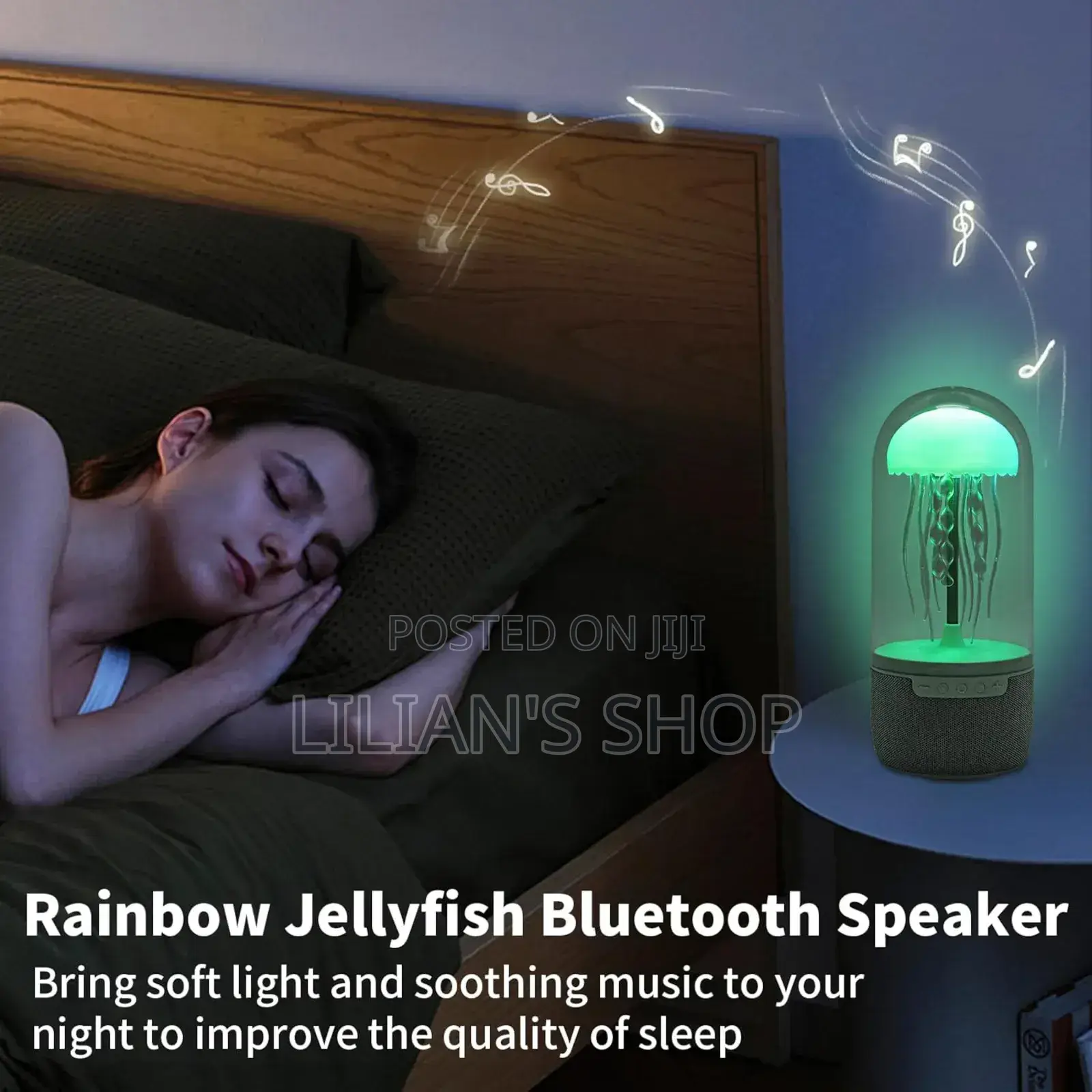 Jellyfish-Shaped Bluetooth Speaker and Mood Lamp