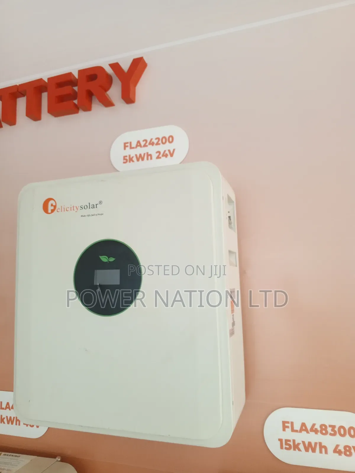 5kwh 200ah 24v Felicity Lithium Iron Battery (Green Energy)