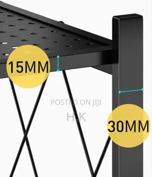 Multifunctional 5 Shelf Vintage Style Metal Organizer Rack