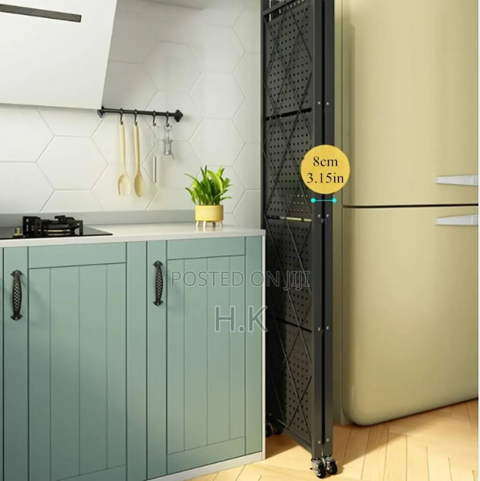 Multifunctional 5 Shelf Vintage Style Metal Organizer Rack