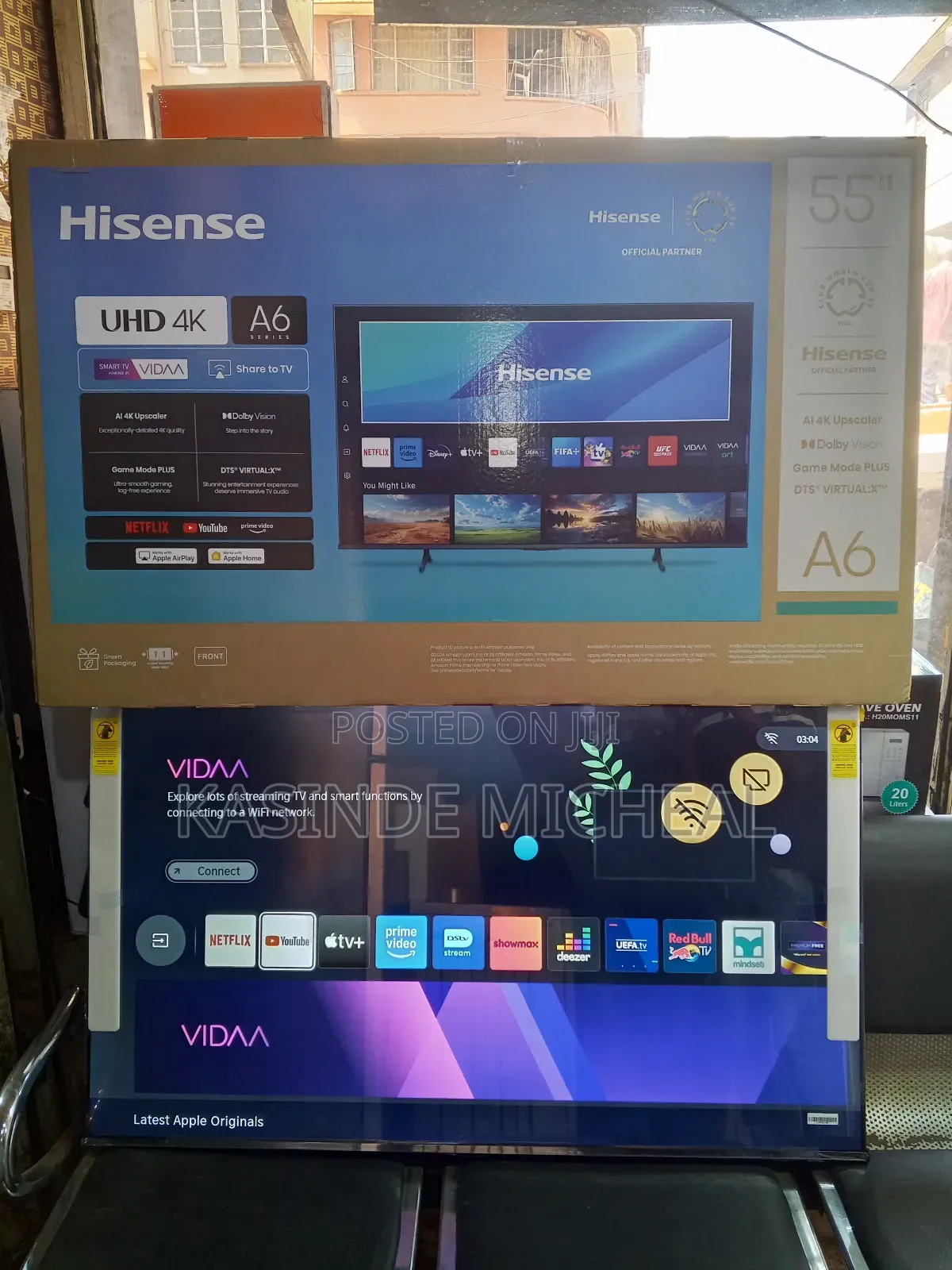 A6 Series Hisence 55inches Smart Tv