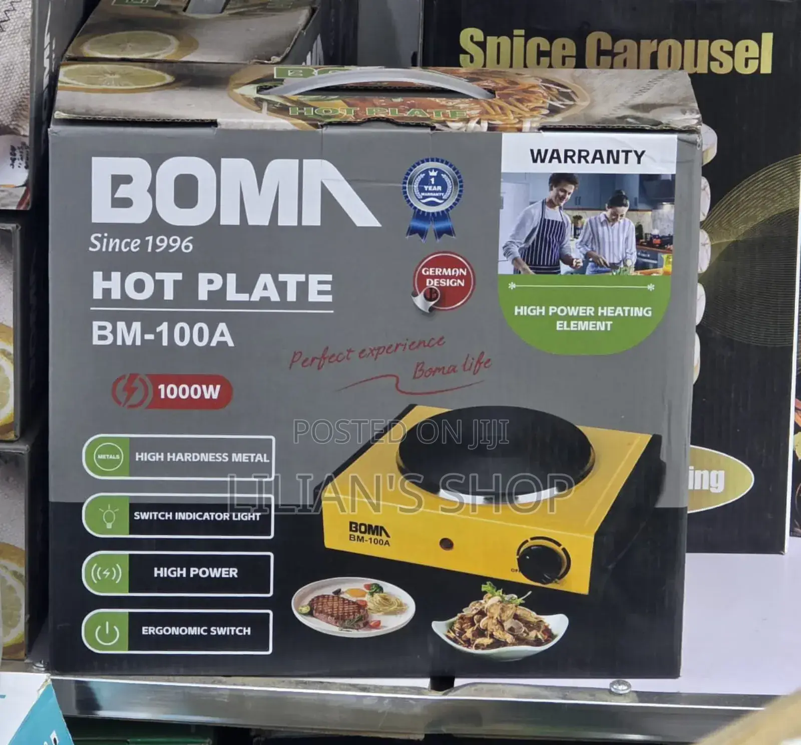 Boma Bm-100a Single-burner Electric Hot Plate.