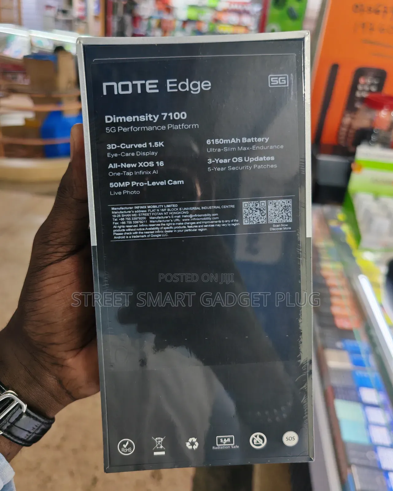 New Infinix Note Edge 256 GB Black