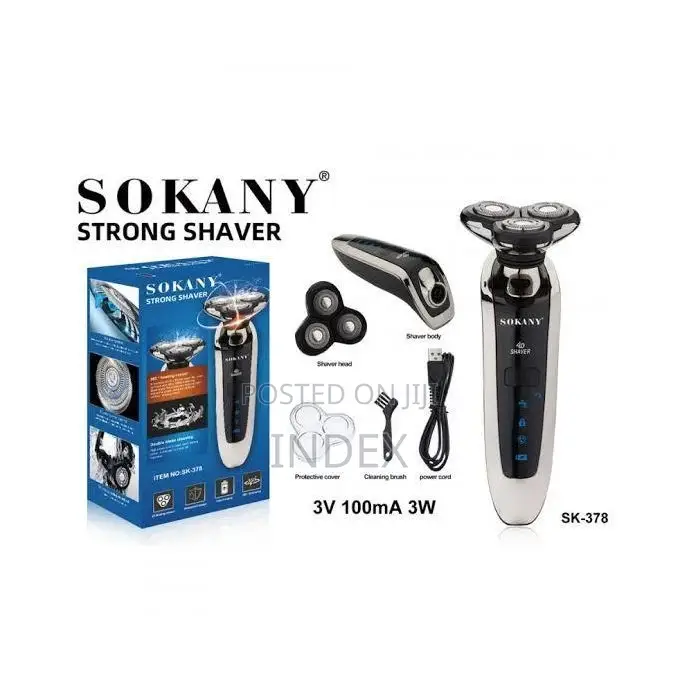 Sokany Hair and Beard Smoother Shaver Blue