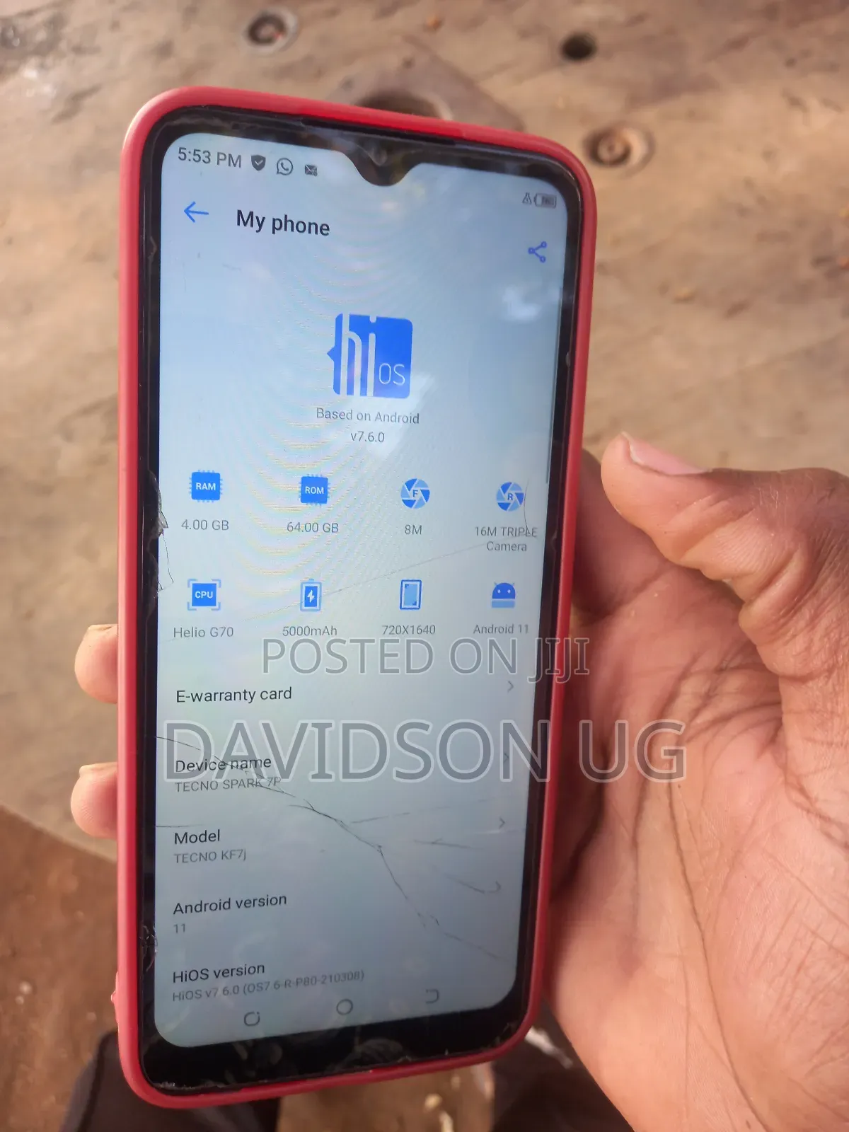 Tecno Spark 7P 64 GB Gray
