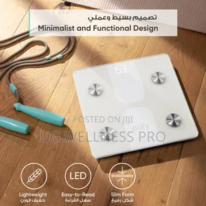 Digital Wireless Bathroom Smart With Bluetooth, Weight White Kg/Lb