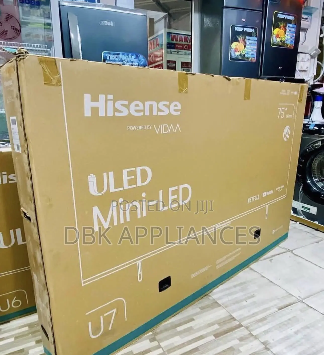 Hisense 75inch U7h Mini-Led Uled Tv New Brand