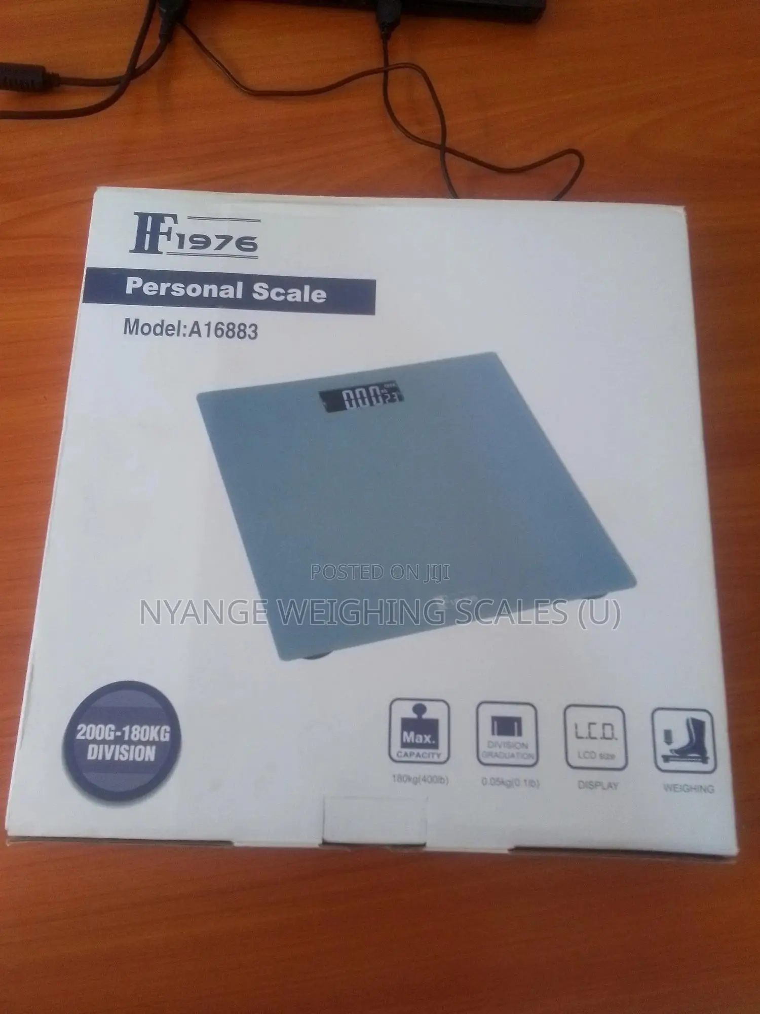 180kg/396lb Body Weighing Scale Tempered Glass Weigh Bathroom Scale