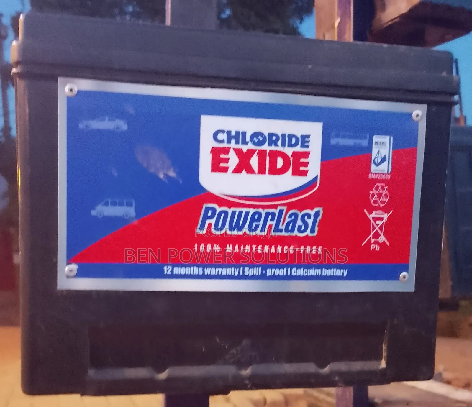 N50 Chloride Exide Power Last Car Battery