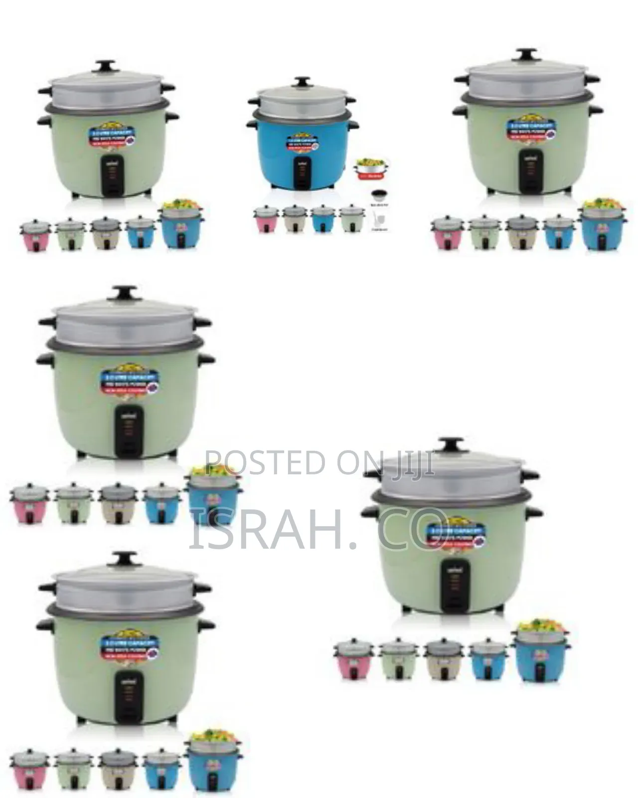 Sanford 2.8 Litre Rice Cooker Steamer Pot- Multi-Colour