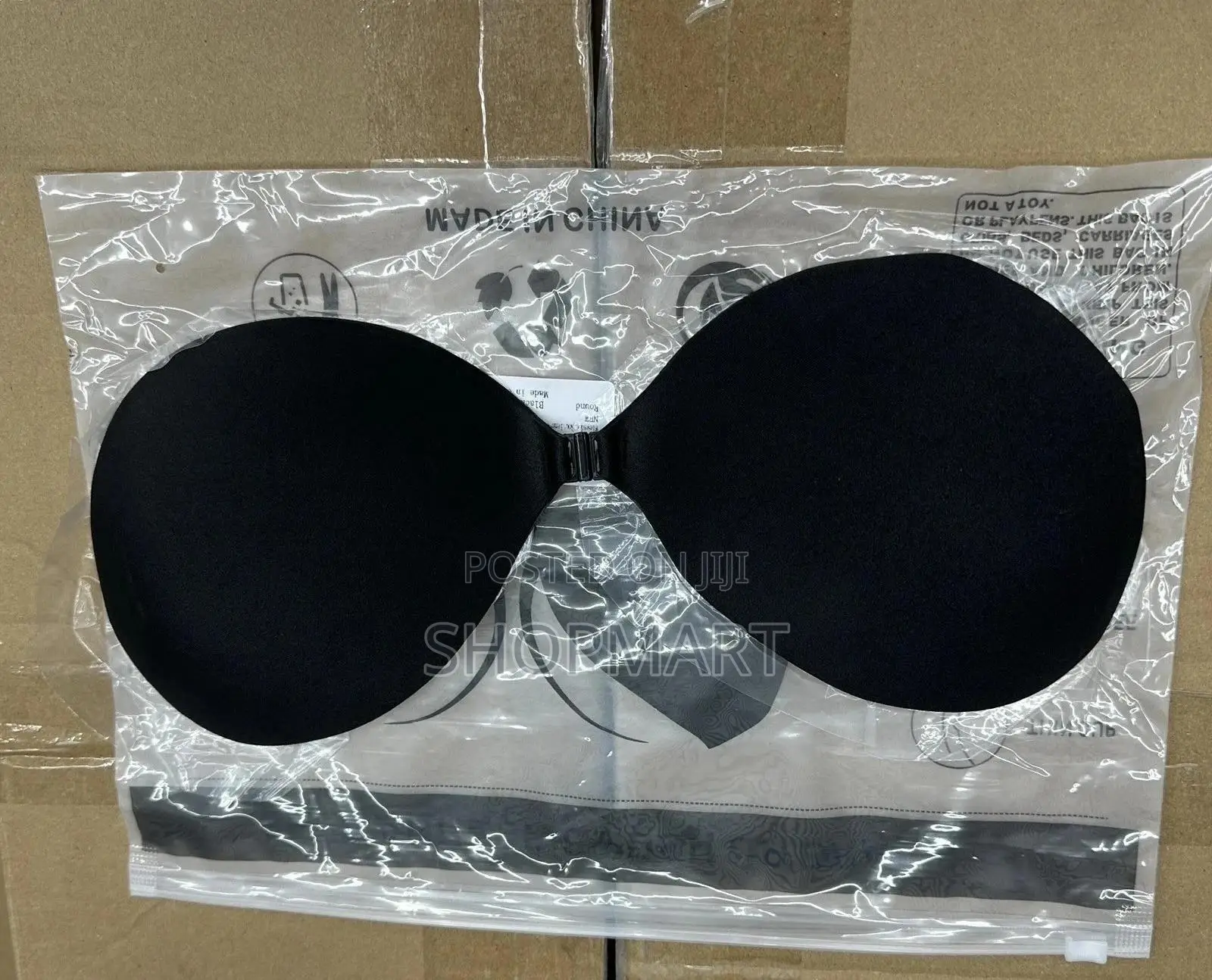 Self Adhesive C Cup Black Bra New in Packet