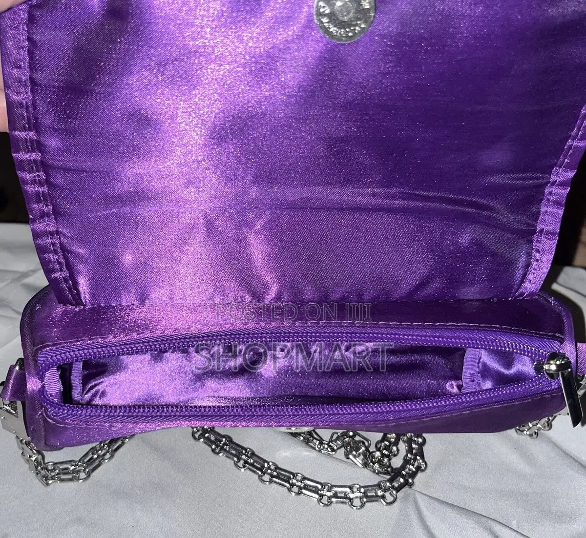 Younique Branded Cross Body Purple Handbag