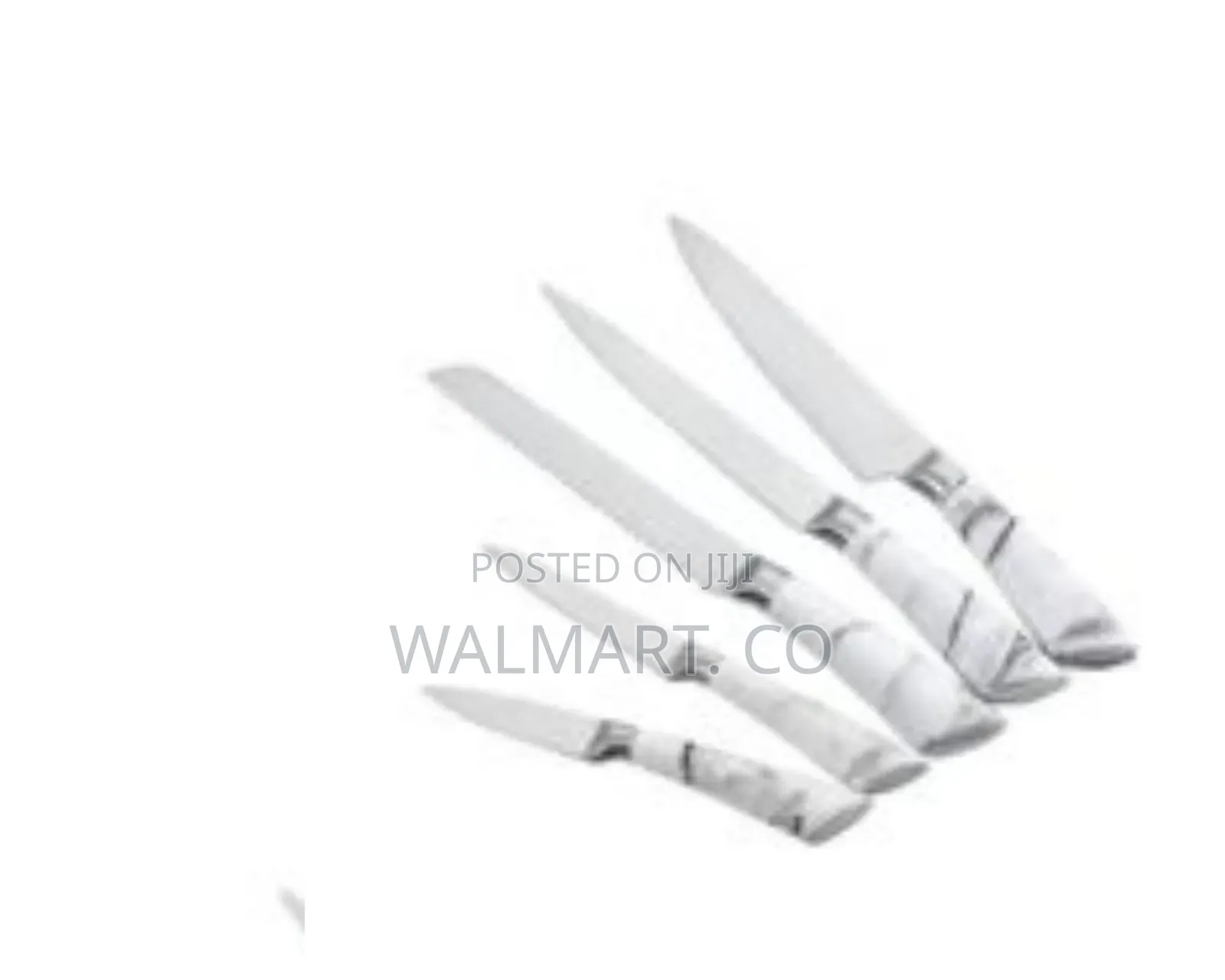 Luxury Kitchen Knife Set With Marble Effect Handles