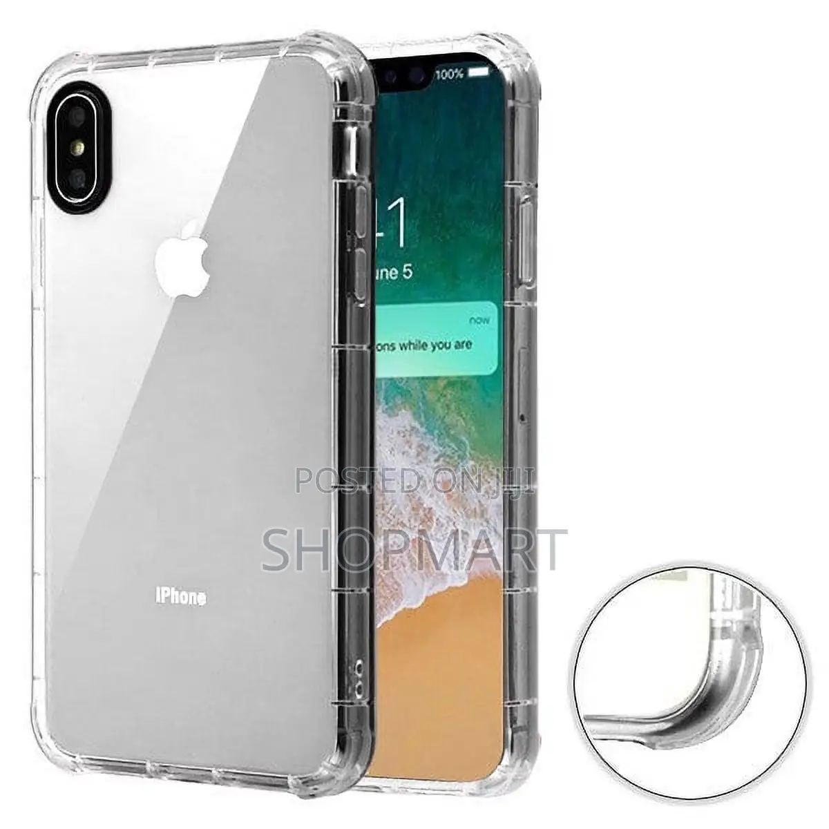 Clear Shockproof Rubber Silicone Gel Cover for Apple iPhone Xs Max