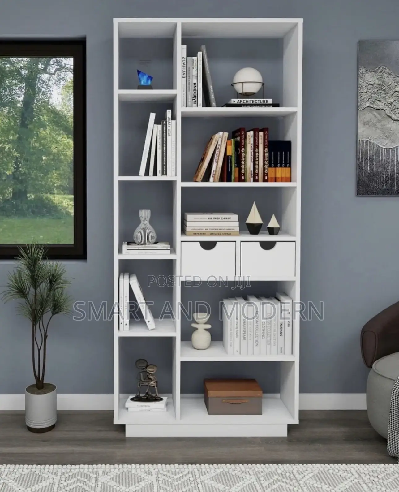 Bookshelf/Bookshelves/Modern Books Shelf/ White Bookz Shelvesi