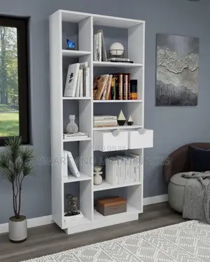 Bookshelf/Bookshelves/Modern Books Shelf/ White Bookz Shelvesi